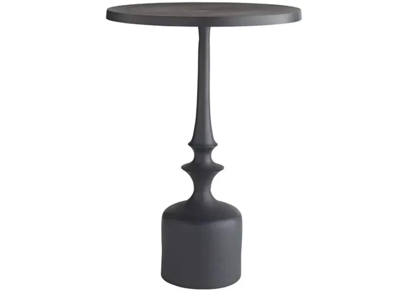 Huntlee Accent Tables - Black - Arteriors - 16Dia x 21.5H in; table top 0.75H in