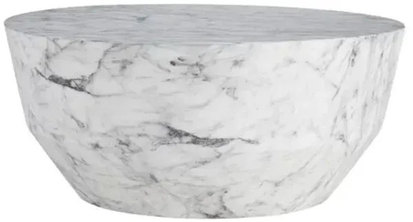 Godwin Concrete Cocktail Table - White/Grey - Arteriors