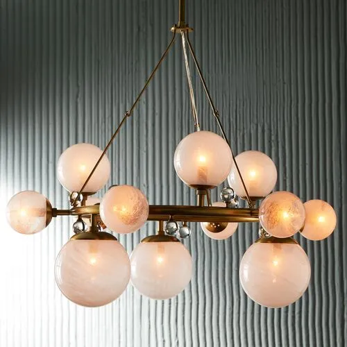 Troon Round Chandelier - Antique Brass - Arteriors - Gold