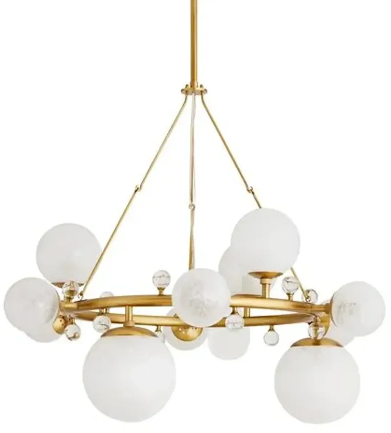 Troon Round Chandelier - Antique Brass - Arteriors - Gold