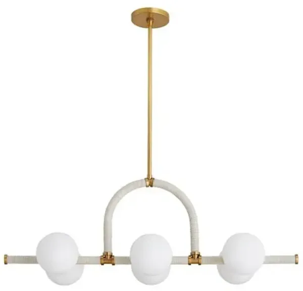 Harrison Linear Chandelier - Antique Brass - Arteriors