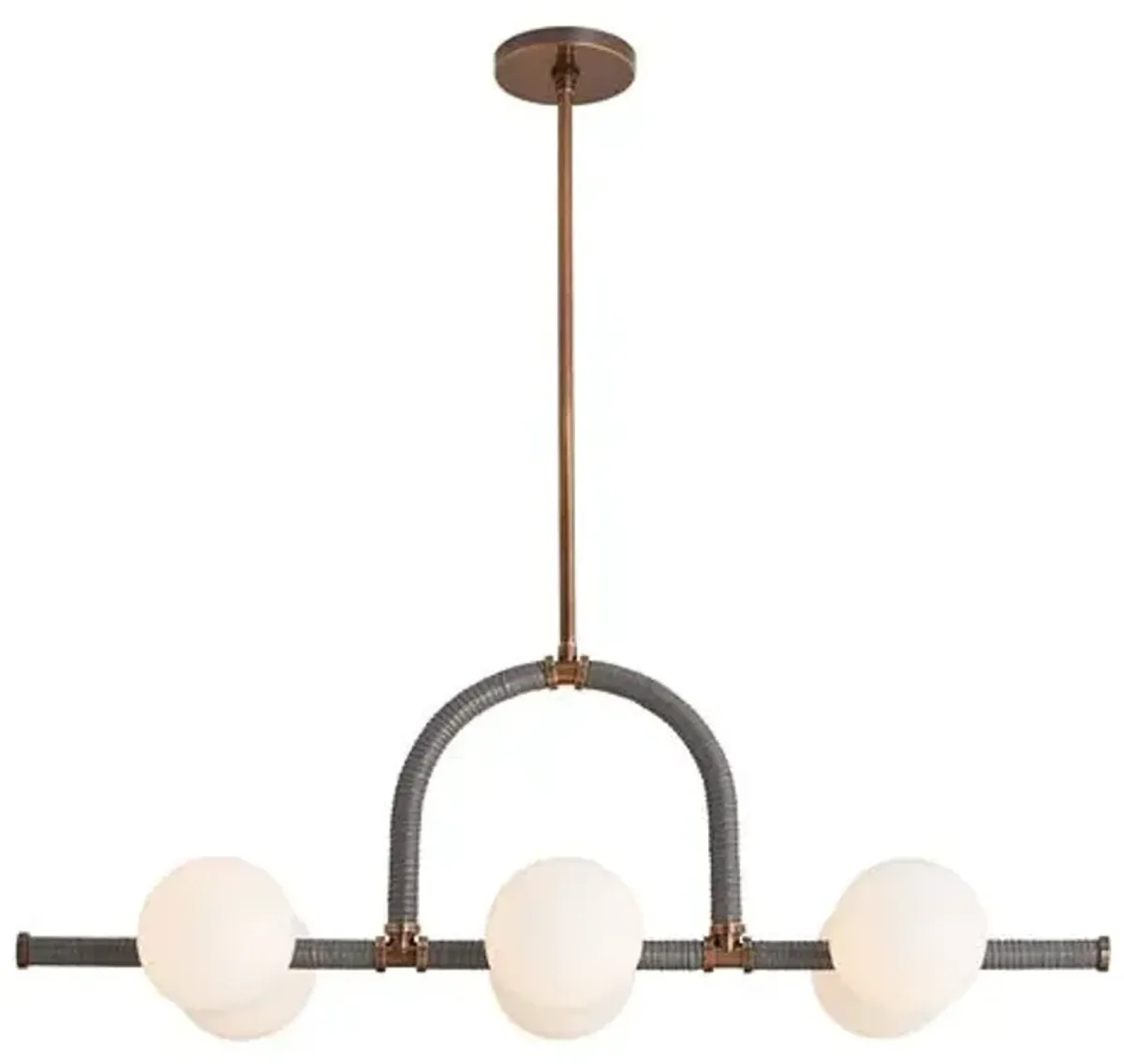 Harrison Linear Chandelier - Heritage Brass - Arteriors