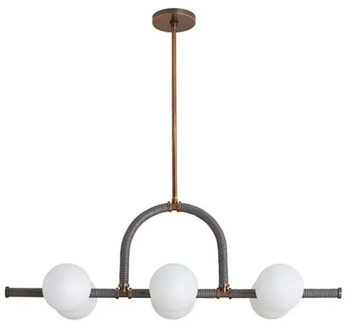 Harrison Linear Chandelier - Heritage Brass - Arteriors