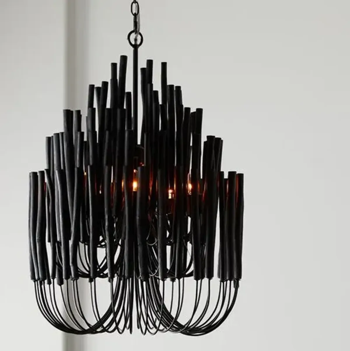 Tilda Black Chandelier - Black - Arteriors