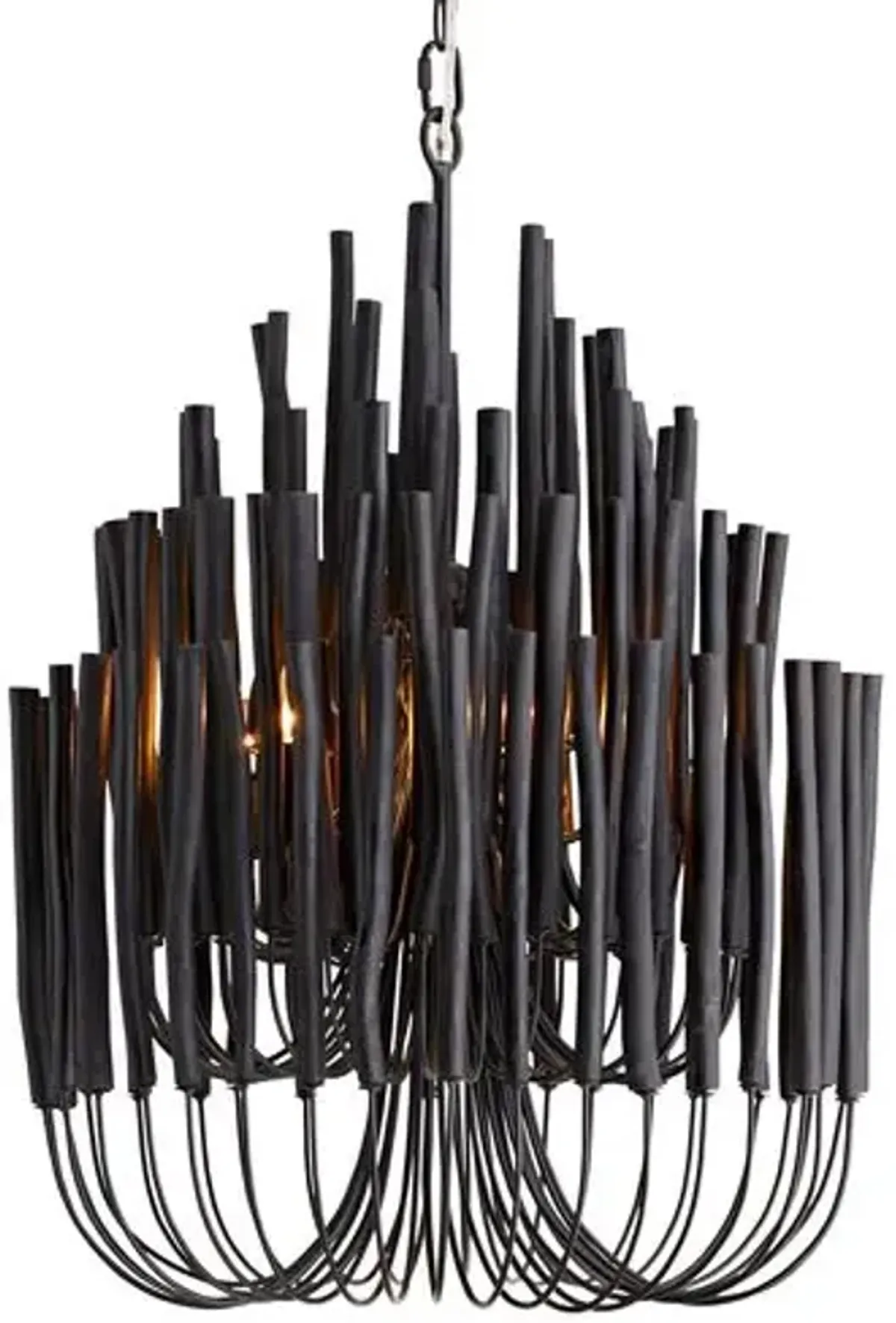 Tilda Black Chandelier - Black - Arteriors