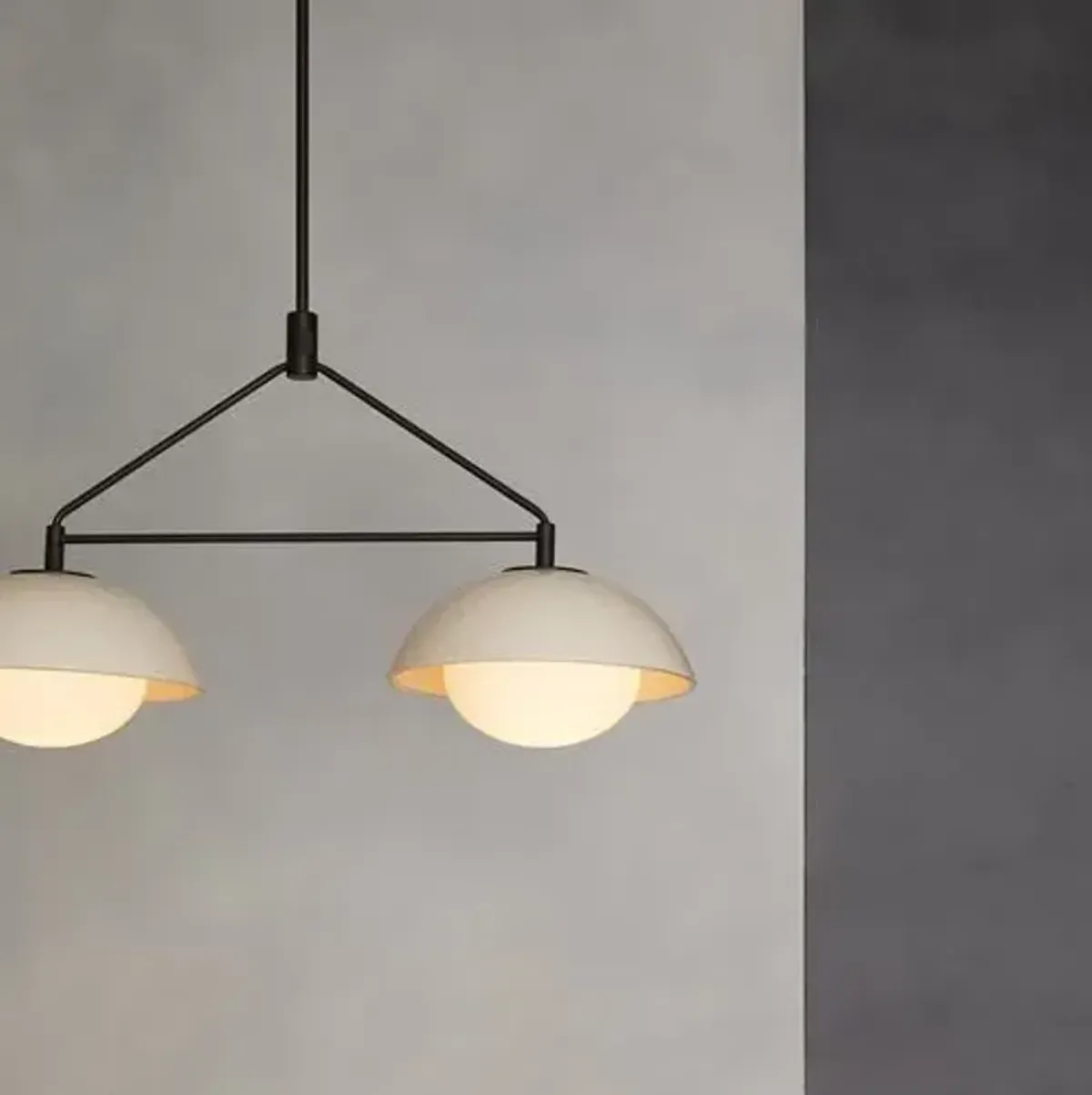 Glaze Linear Pendant - Ivory Stained Crackle - Arteriors