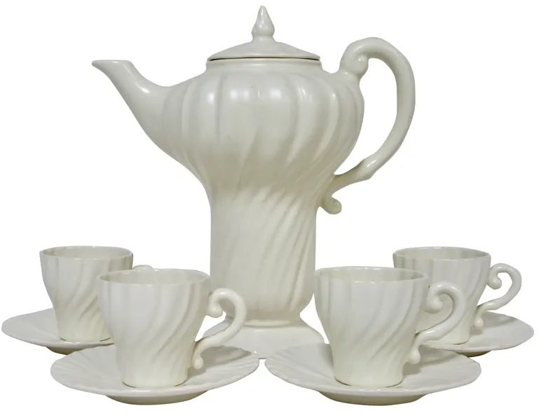 1940s California Pottery Espresso Set