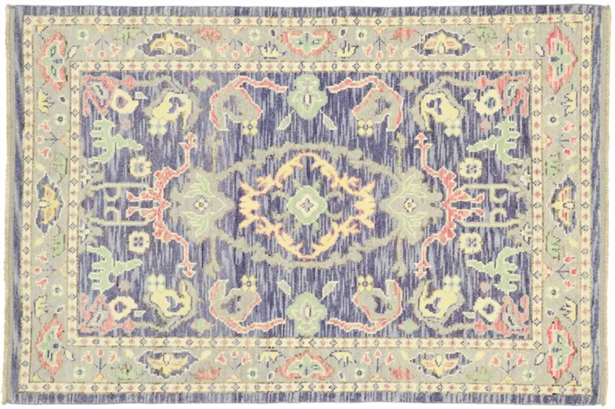 Purple Oushak Rug - 4'02 x 6'03 - Esmaili Rugs & Antiques - purple