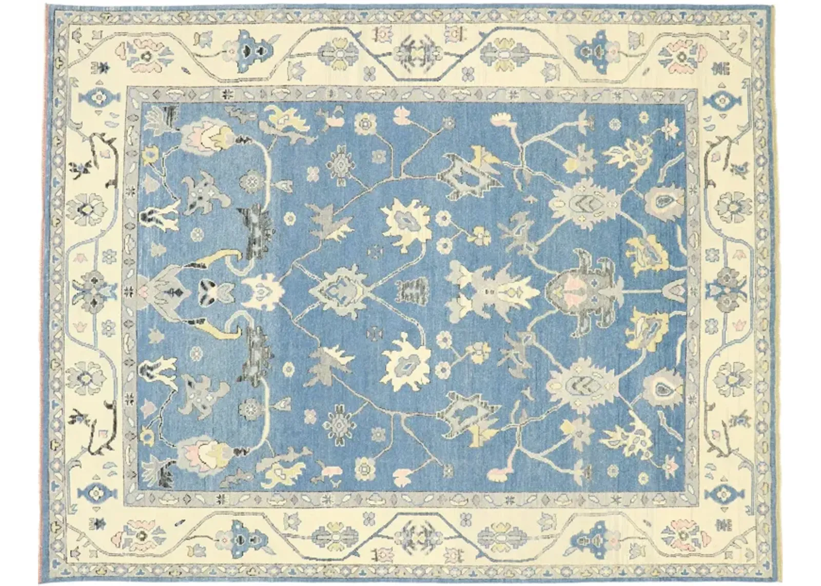 Blue Oushak Rug - 9'04 x 11'11 - Esmaili Rugs & Antiques - blue