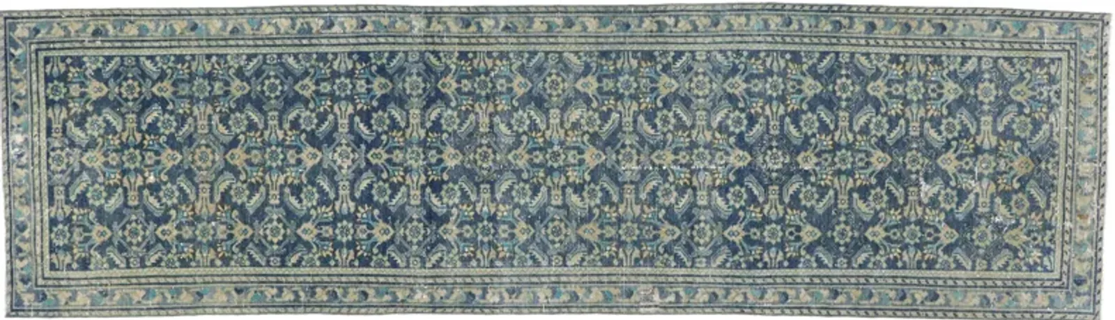 Antique Persian Malayer Rug - 3'7 x 12'10 - Esmaili Rugs & Antiques - blue - blue