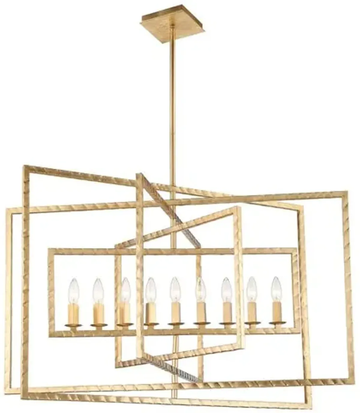 Capri 9-Light Chandelier - Antique Gold - Crystorama