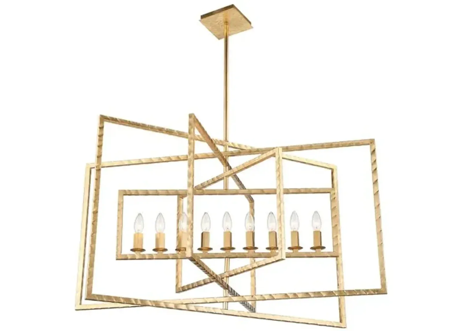 Capri 9-Light Chandelier - Antique Gold - Crystorama