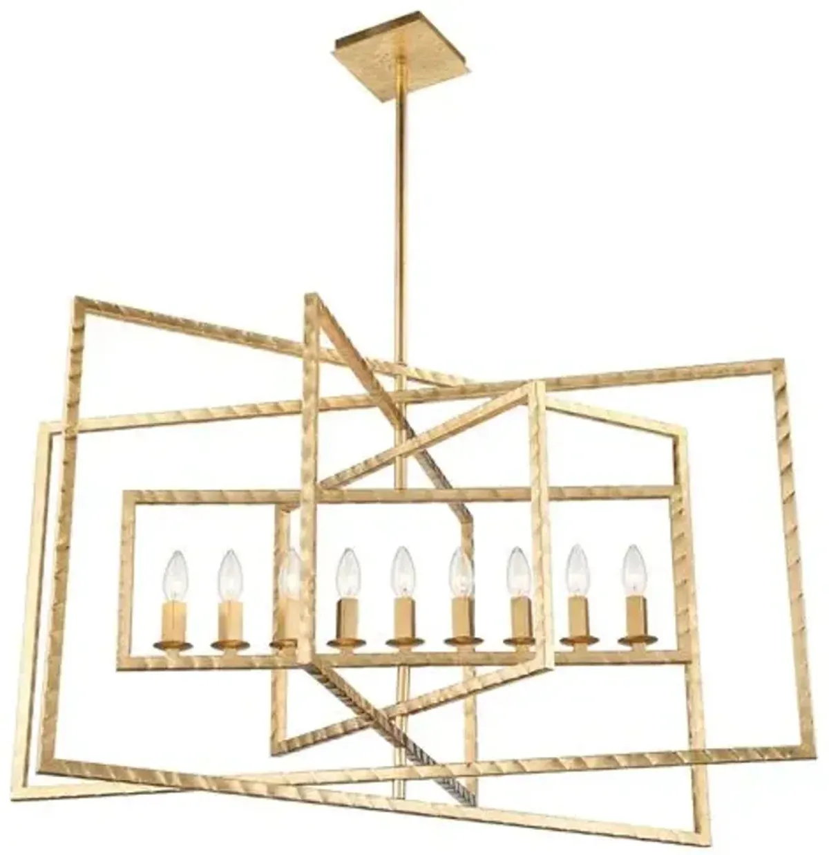 Capri 9-Light Chandelier - Antique Gold - Crystorama