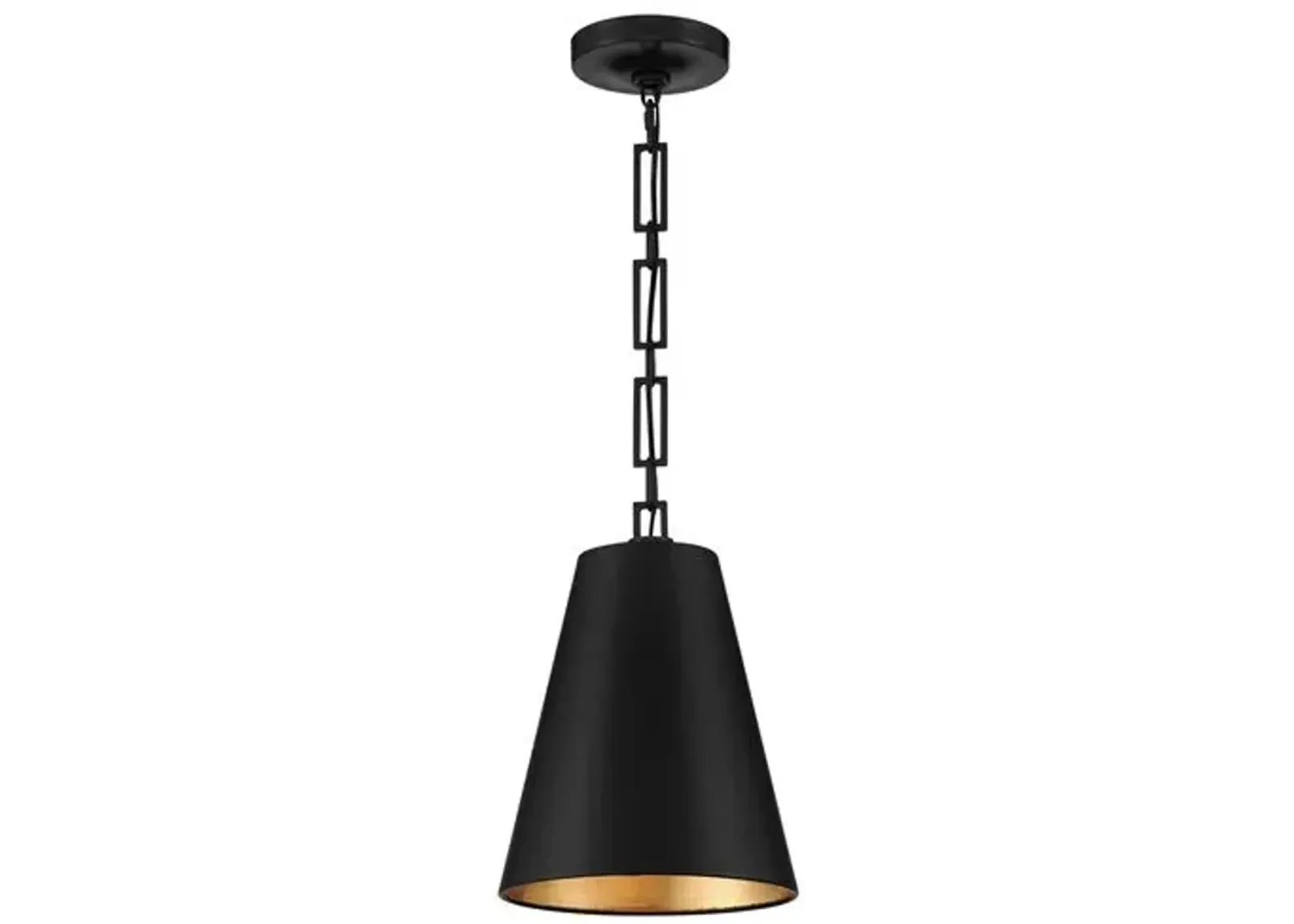 Alston 2-Light Chandelier - Black/Gold - Crystorama