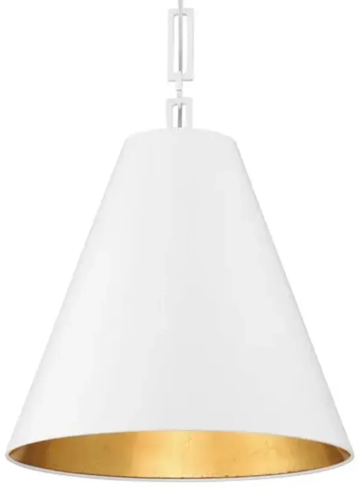 Alston 3-Light Chandelier - White/Gold - Crystorama