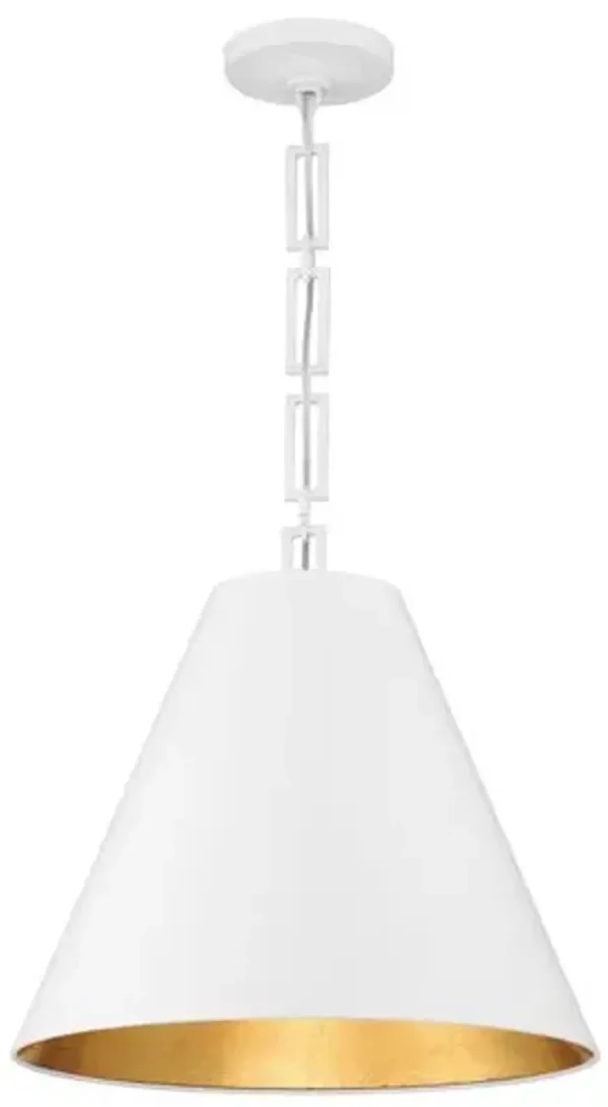 Alston 3-Light Chandelier - White/Gold - Crystorama