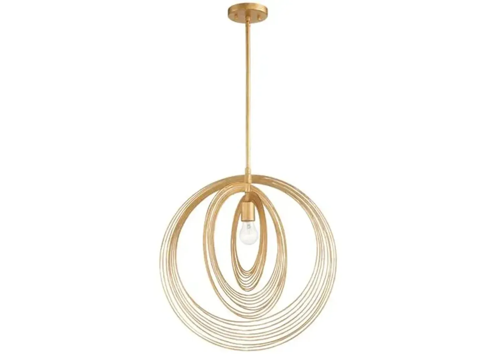 Doral 1-Light 20" Pendant - Gold - Crystorama