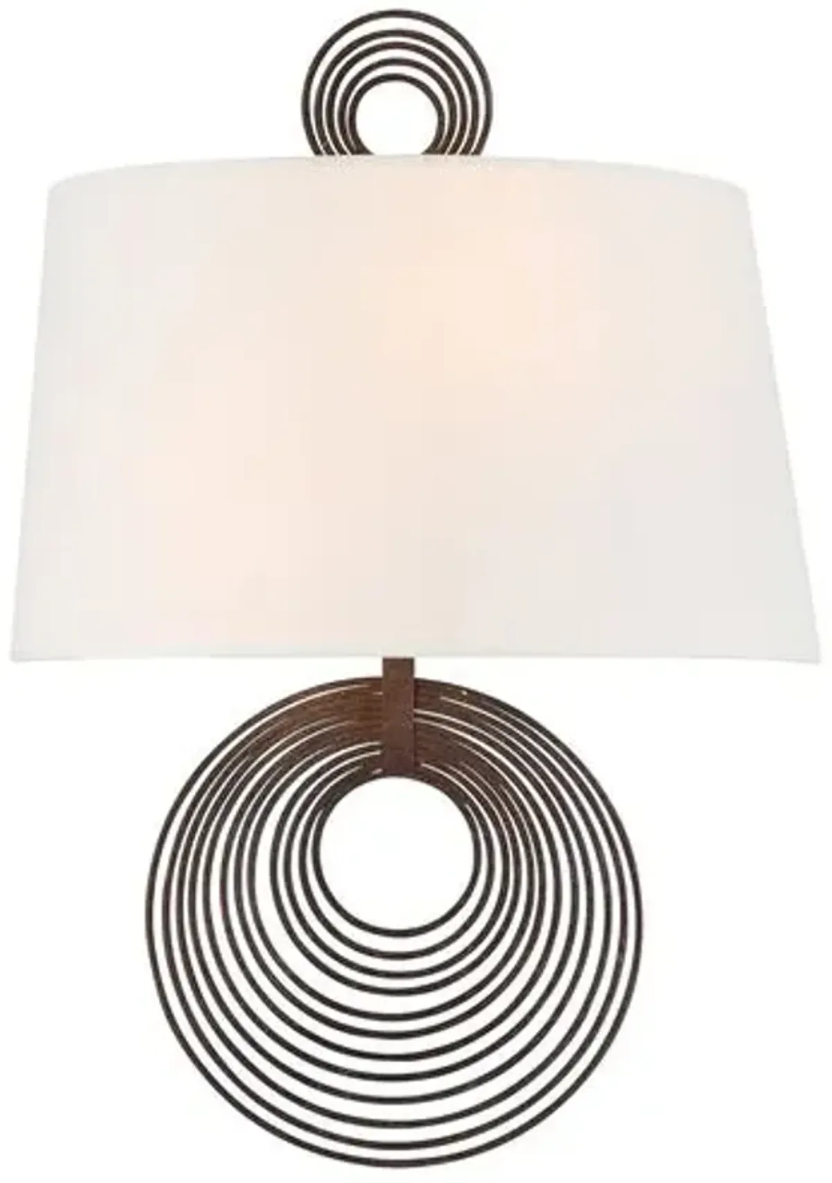 Doral 10-inch Sconce - Bronze - Crystorama - Brown
