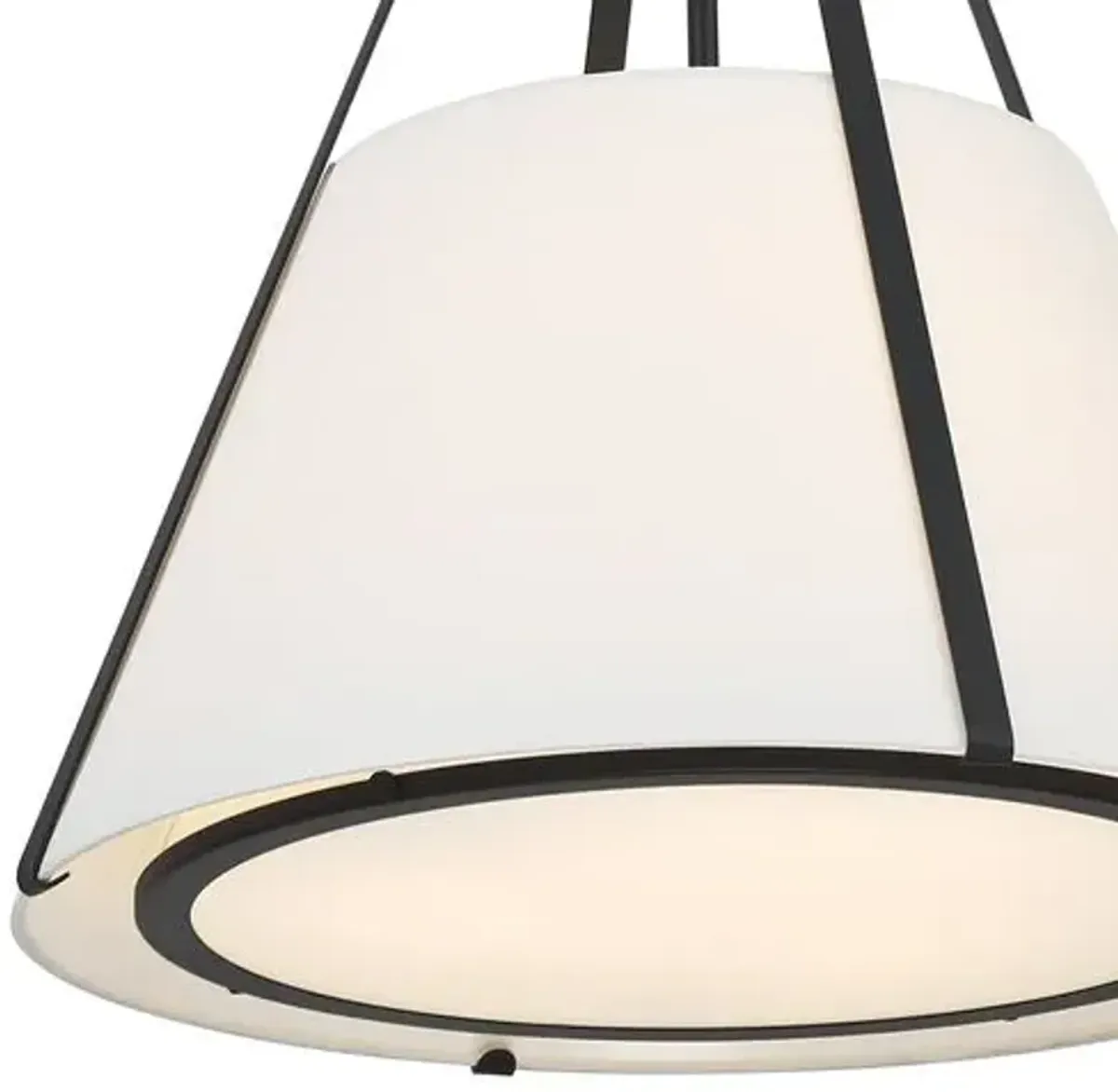 Fulton 3-Light Pendant - Black - Crystorama