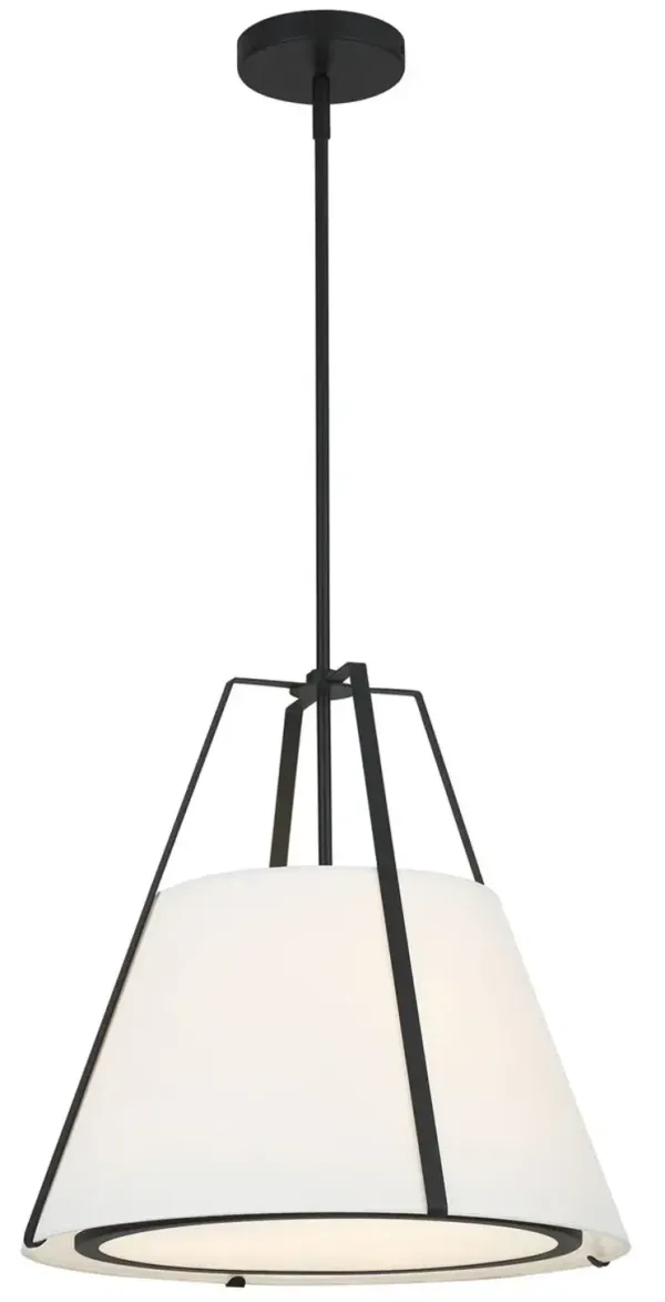 Fulton 3-Light Pendant - Crystorama - Black