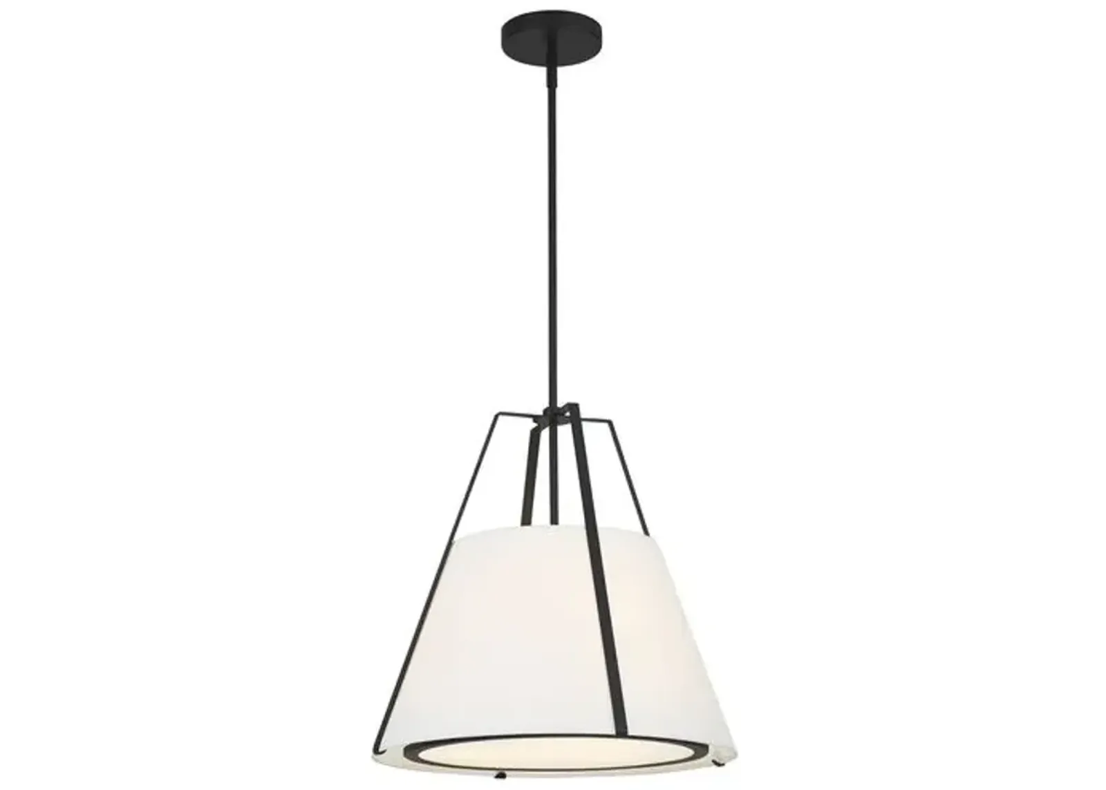 Fulton 3-Light Pendant - Black - Crystorama