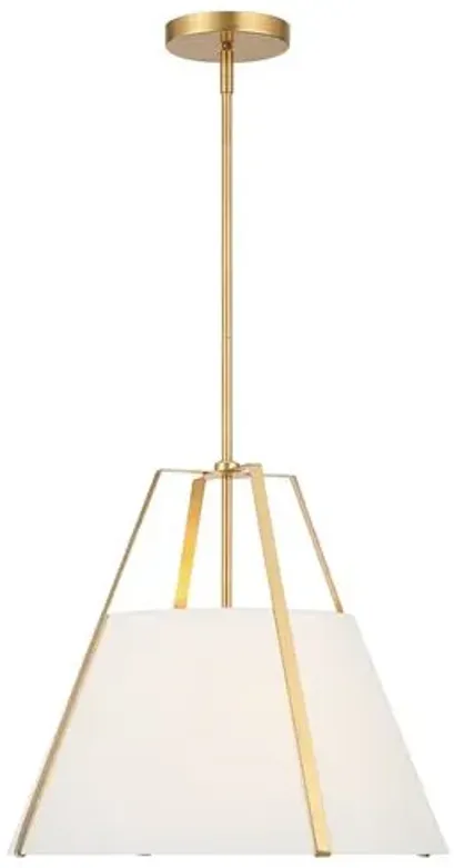 Fulton 3-Light Pendant - Antique Gold - Crystorama