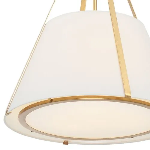 Fulton 3-Light Pendant - Antique Gold - Crystorama