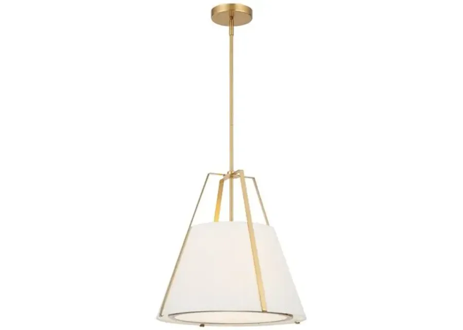 Fulton 3-Light Pendant - Antique Gold - Crystorama