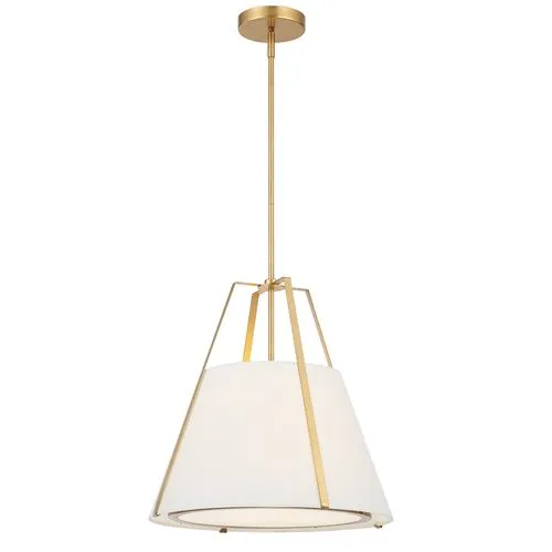 Fulton 3-Light Pendant - Antique Gold - Crystorama