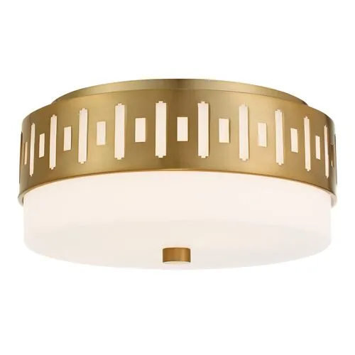 Keaton 2-Light Ceiling Mount - Gold - Crystorama