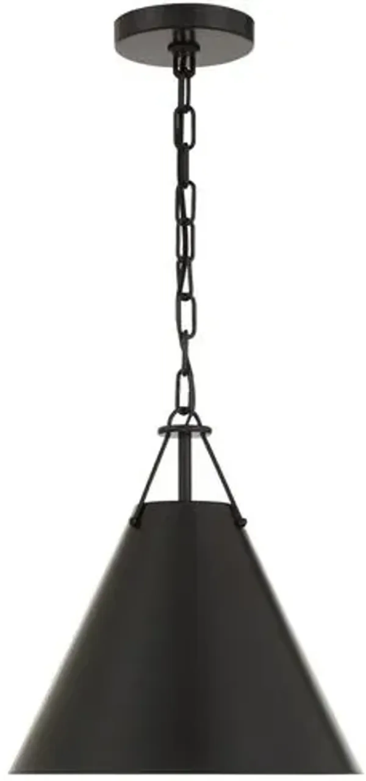Xavier 1-Light Pendant - Black - Crystorama