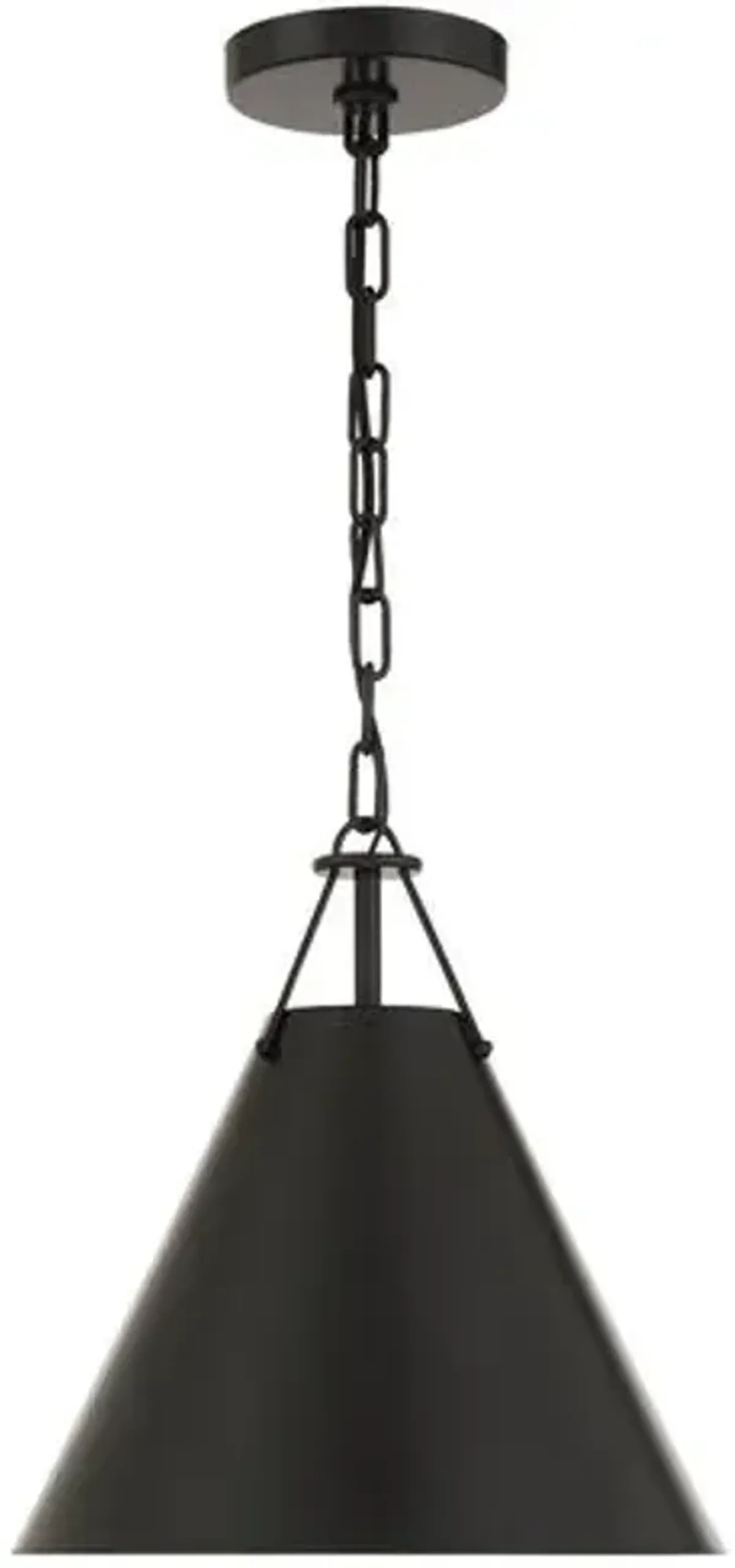 Xavier 1-Light Pendant - Black - Crystorama