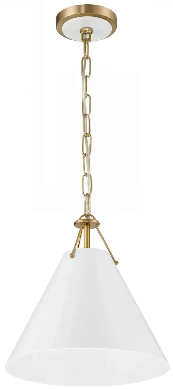 Xavier 1-Light Pendant - Gold - Crystorama