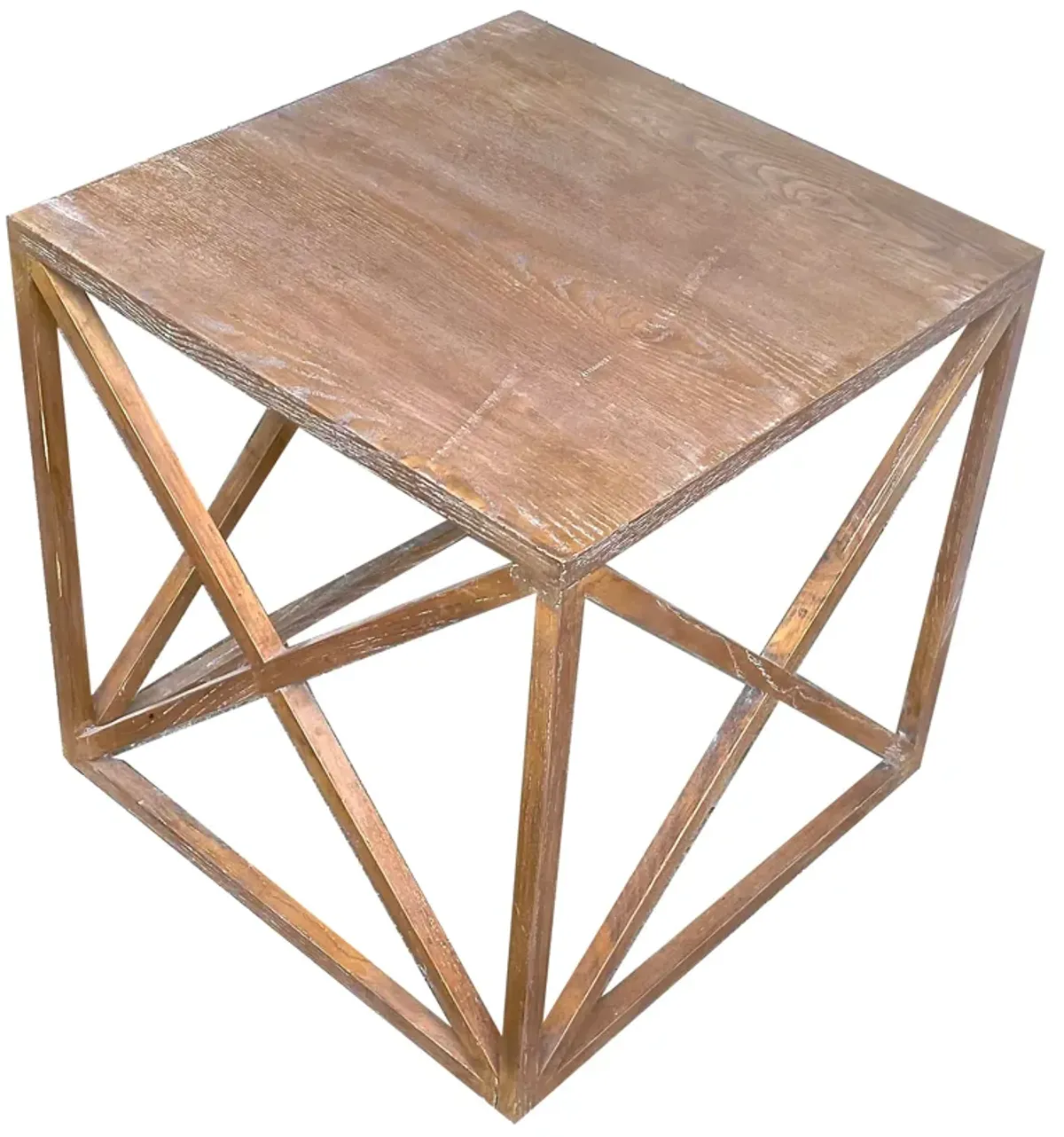 Cerused Wood Nesting Tables - Set Of 3 - Vermilion Designs - Brown