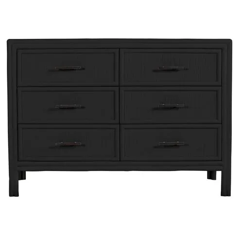 Bermuda Six-Drawer Dresser - Black