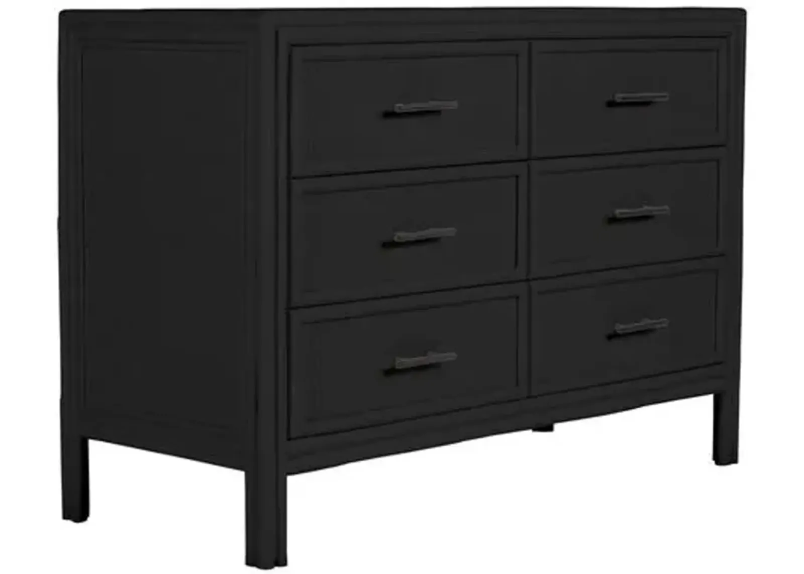 Bermuda Six-Drawer Dresser - Black