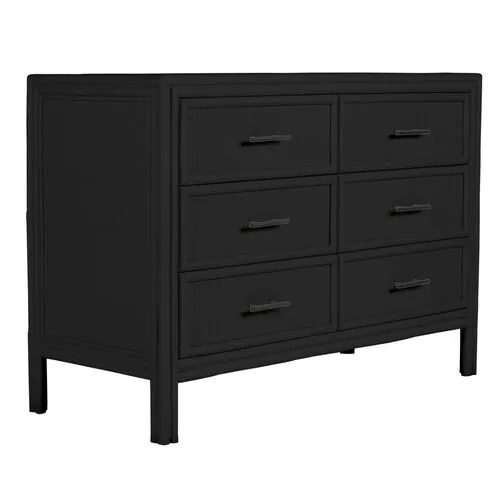 Bermuda Six-Drawer Dresser - Black