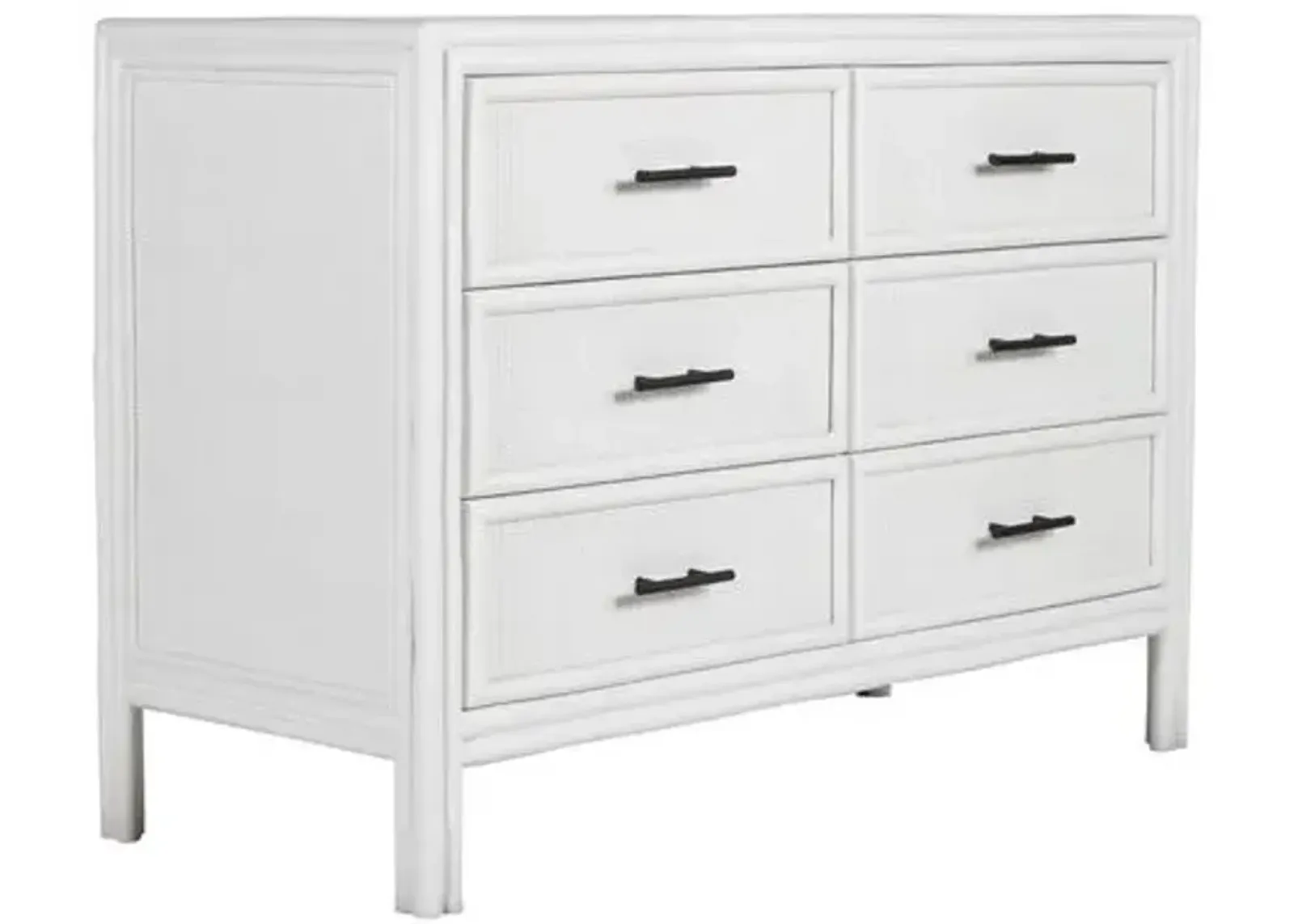 Bermuda Six-Drawer Dresser - White