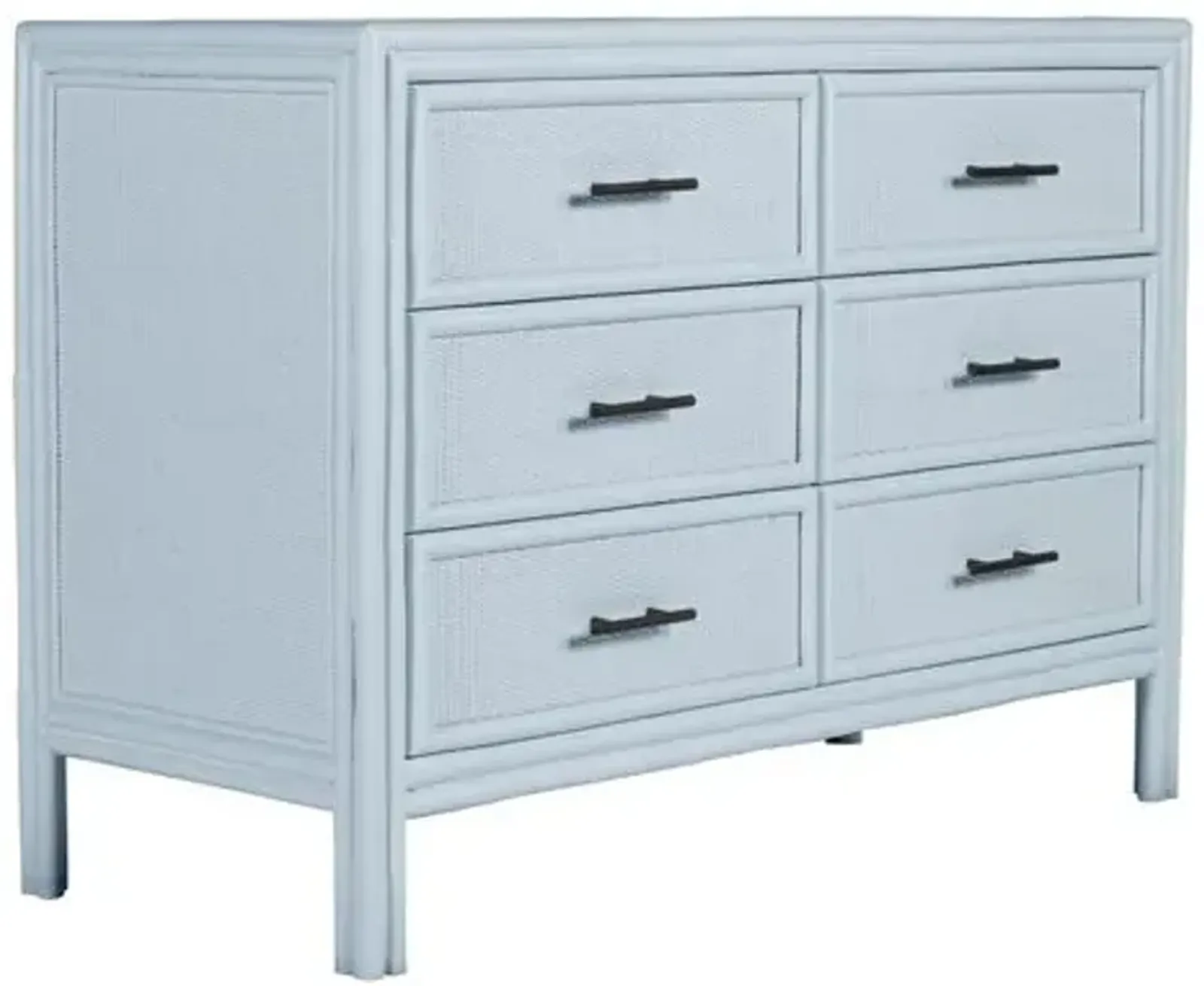 Bermuda Six-Drawer Dresser - Light Blue