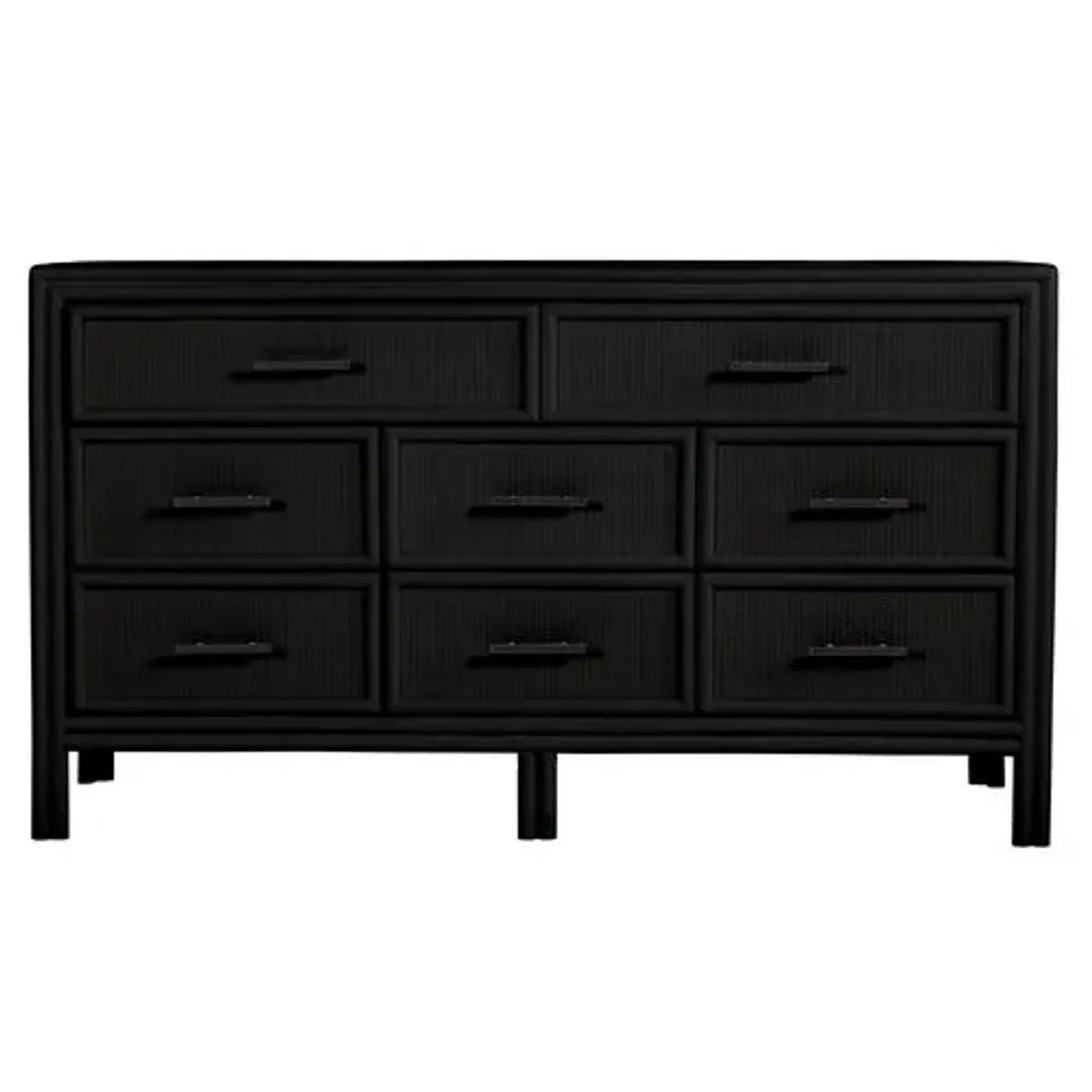 Bermuda Eight-Drawer Dresser - Black