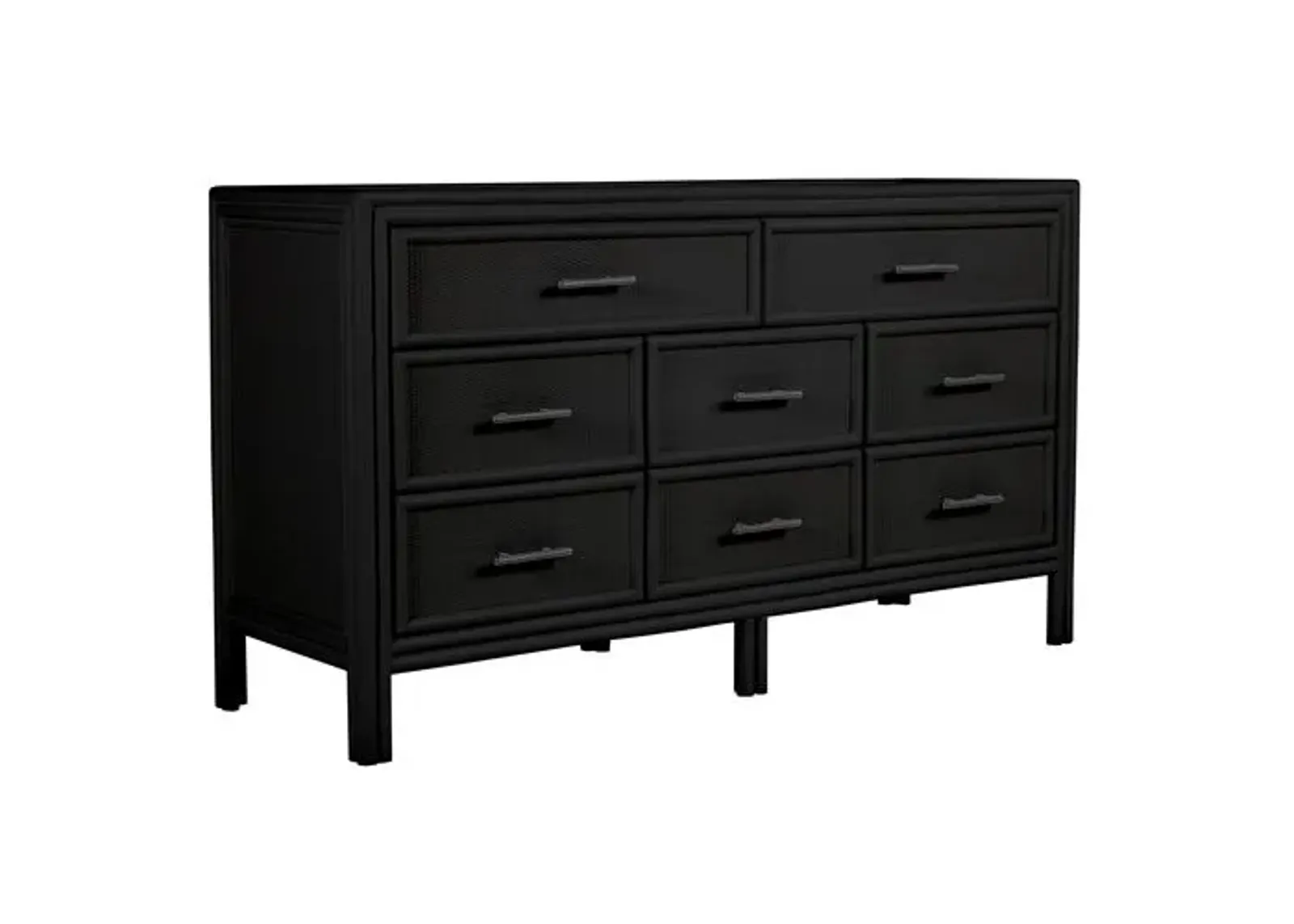 Bermuda Eight-Drawer Dresser - Black