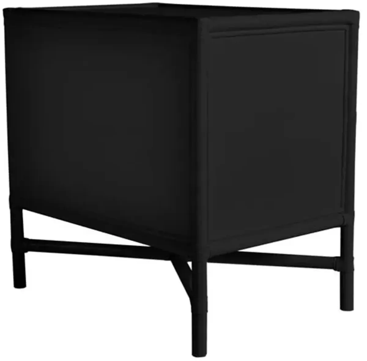 Verona Two-Drawer Nightstand - Black