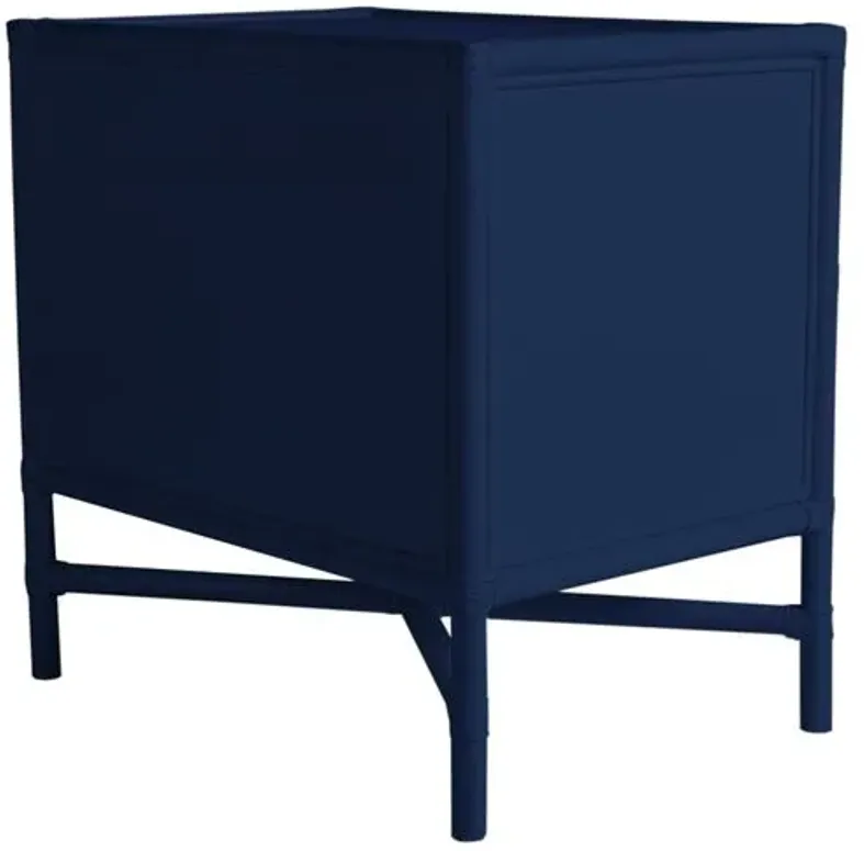 Verona Two-Drawer Nightstand - Navy