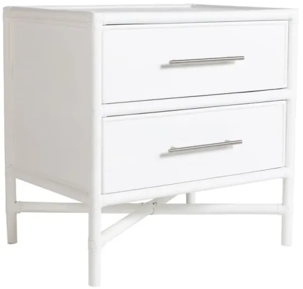 Verona Two-Drawer Nightstand, White