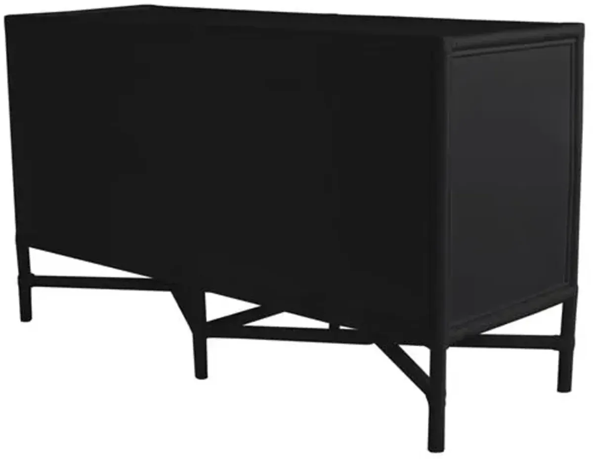 Verona Four-Drawer Dresser - Black