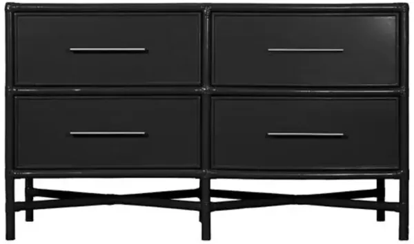 Verona Four-Drawer Dresser - Black