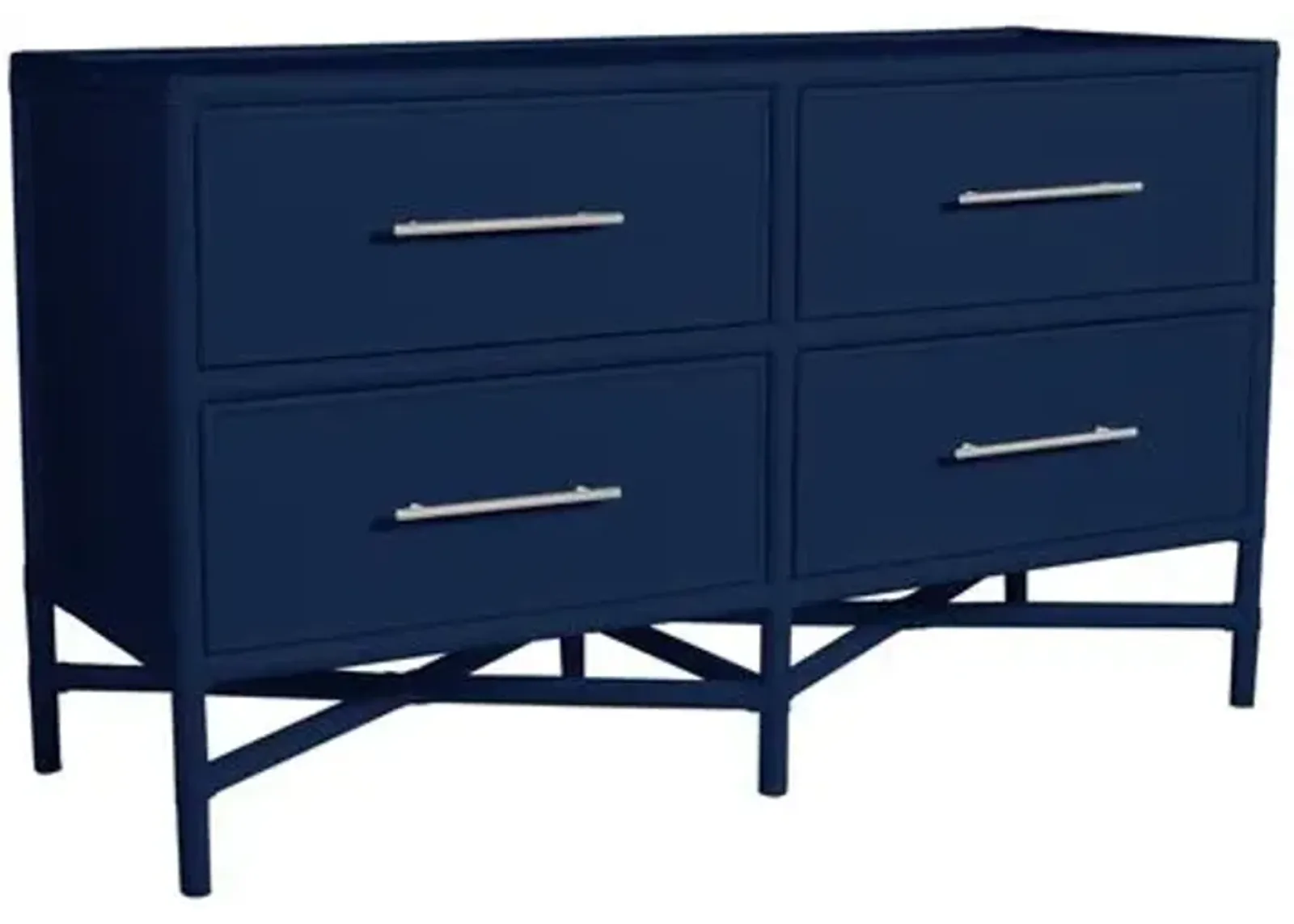 Verona Four-Drawer Dresser - Navy - Blue