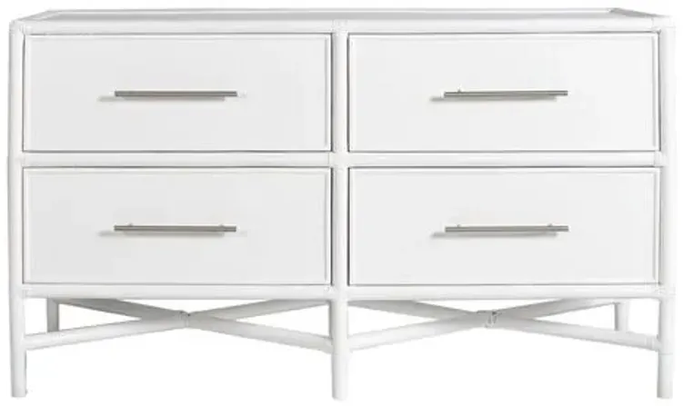 Verona Four-Drawer Dresser - White