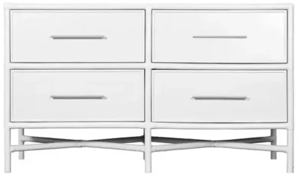 Verona Four-Drawer Dresser - White