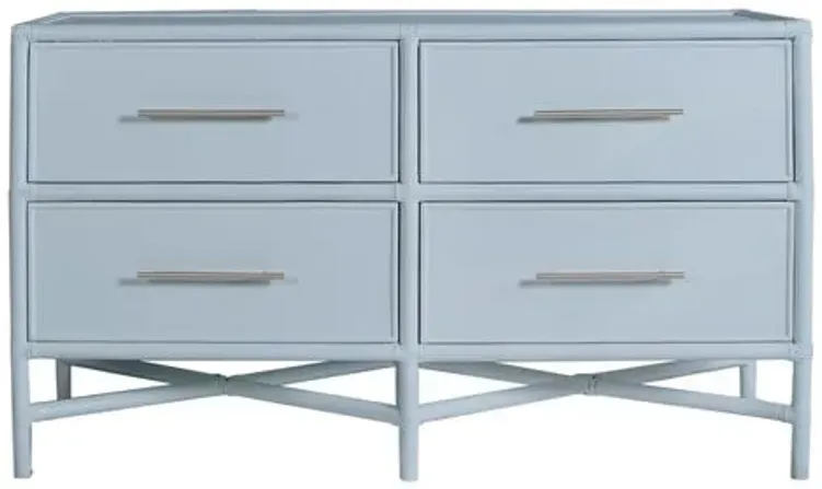 Verona Four-Drawer Dresser - Light Blue